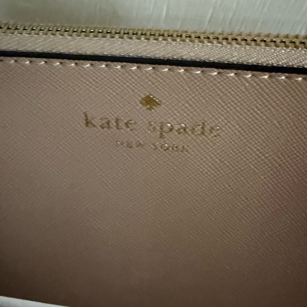Kate Spade pink Saffiano crossbody Wallet purse